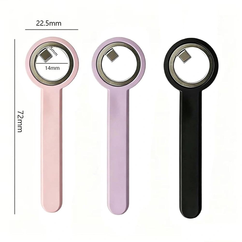 Ring-Shaped Cat Eye Magnet for Nails,Strong 2-in-1 Circle & Y Shape Nail Magnet Tool,Portable Cat Eye Nail Art Tool Wide Beam French Heart Effect for DIY,Beginners & Nails Artists(2pc-B)