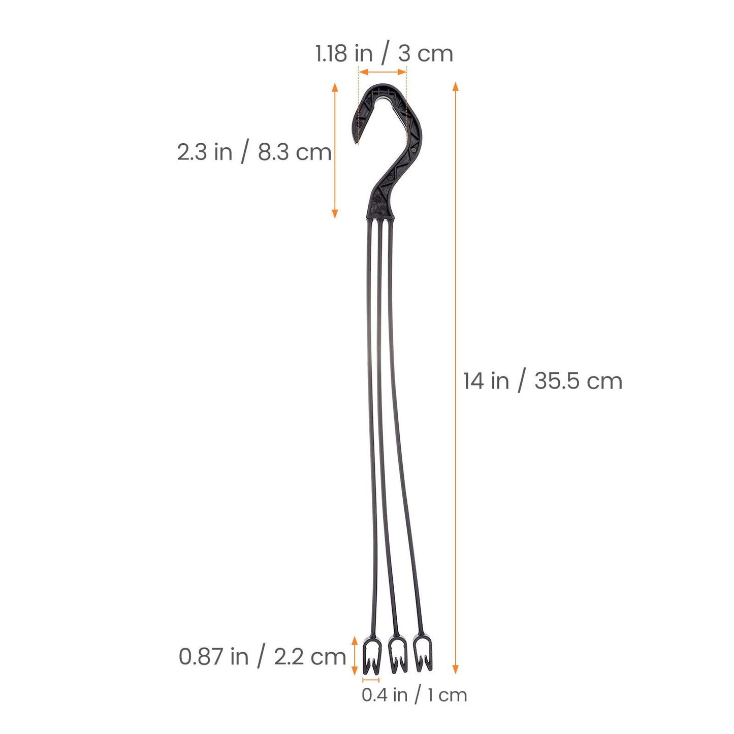 Yardwe 25pcs Plastic Hanging Basket Chains, 13. 78 Inch Garden Planter Hook Hanger Chains for Bird Feeders, Planters,Lanterns and Ornaments