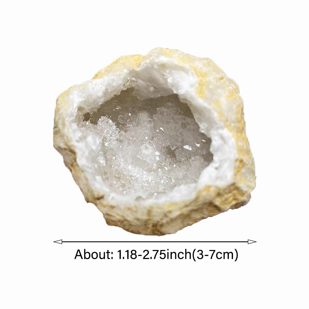 2PCS Natural Raw Stone Healing Crystals Bulk Healing Gemstones for Reiki Tumbling Fountain Rocks Meditation Garden Home Decor (Agate geode)