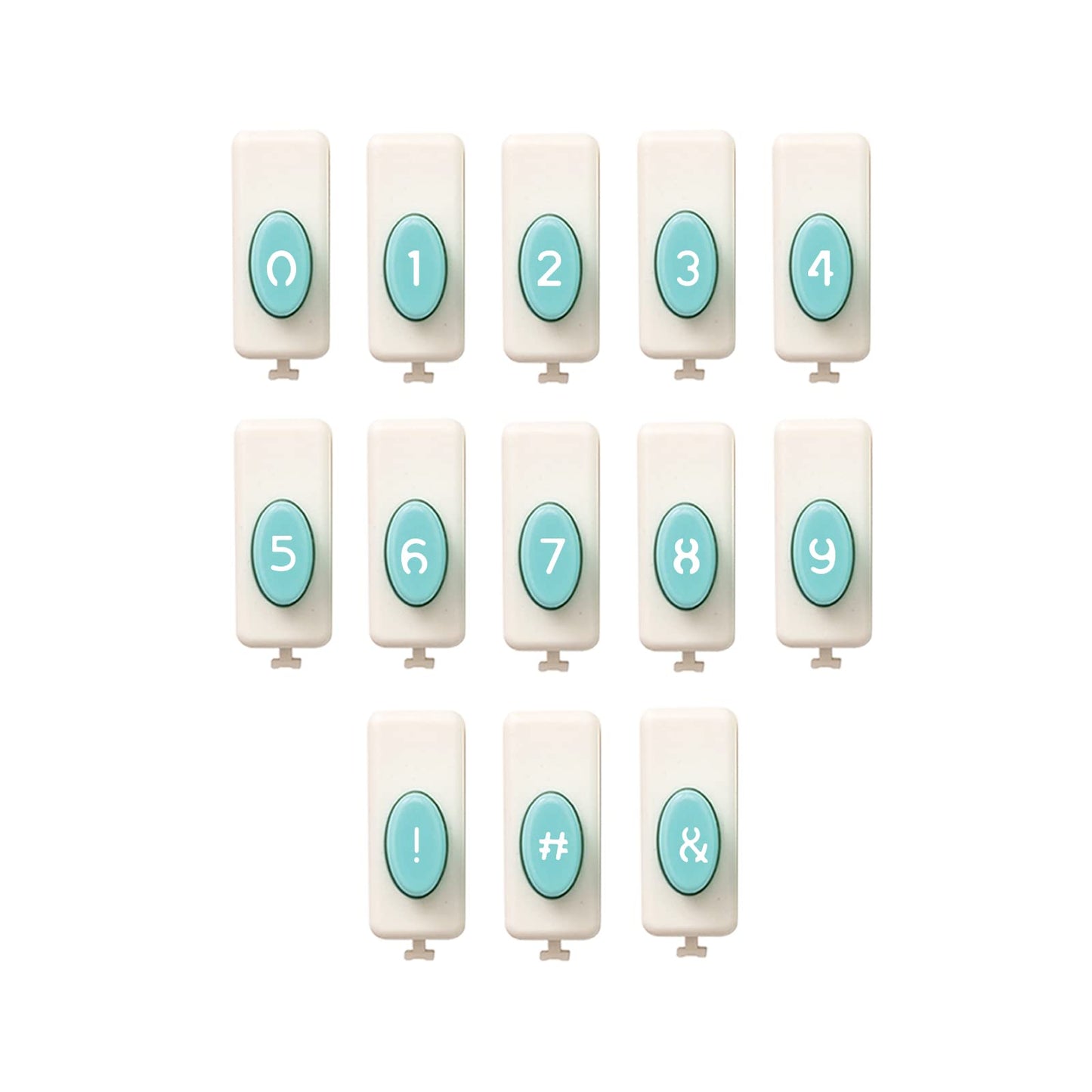 We R Memory Keepers Number Punches Set, Pair with Punch Board, Mix and Match Numbers, for Crafting, Scrapbooking, DIY Projects, Journaling, Cardmaking, and More