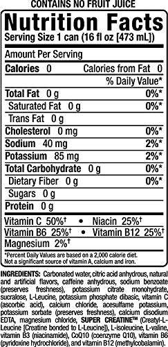 Bang Energy Purple Haze, Sugar-Free Energy Drink, 16 Ounce (Pack of 12)