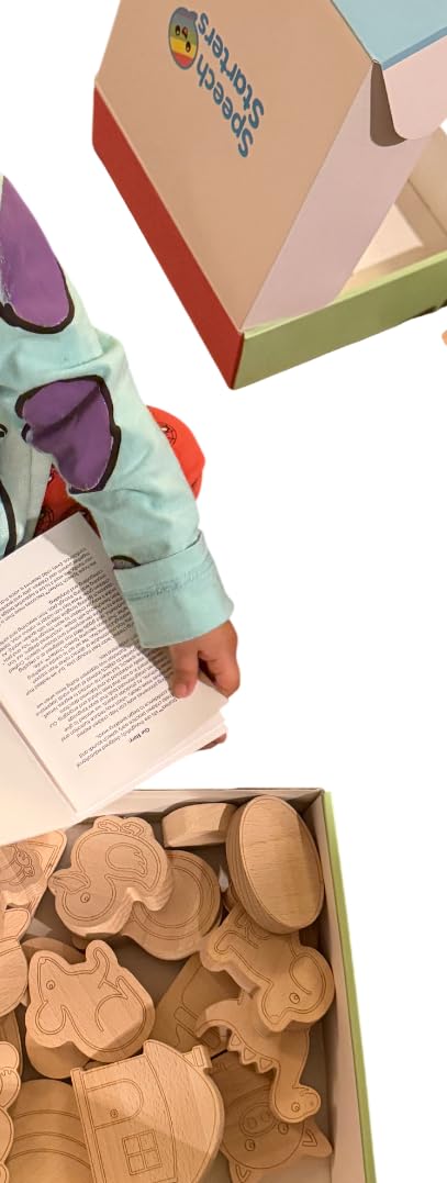 Speech Starters Starter Sounds Kit: Wooden Phonemic Awareness Toy – Hands-On Learning Kit for Toddlers & Preschoolers