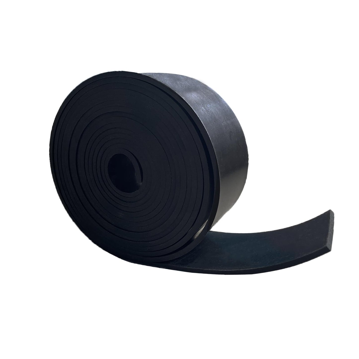 Salimhib Solid Rubber Strips 1/8 (.125)" Thick X 2" Wide X 10'Long, Solid Rubber Sheet for Anti-Slip Pads, Flooring, Seals, Crafts, Anti-Vibration, Gaskets DIY