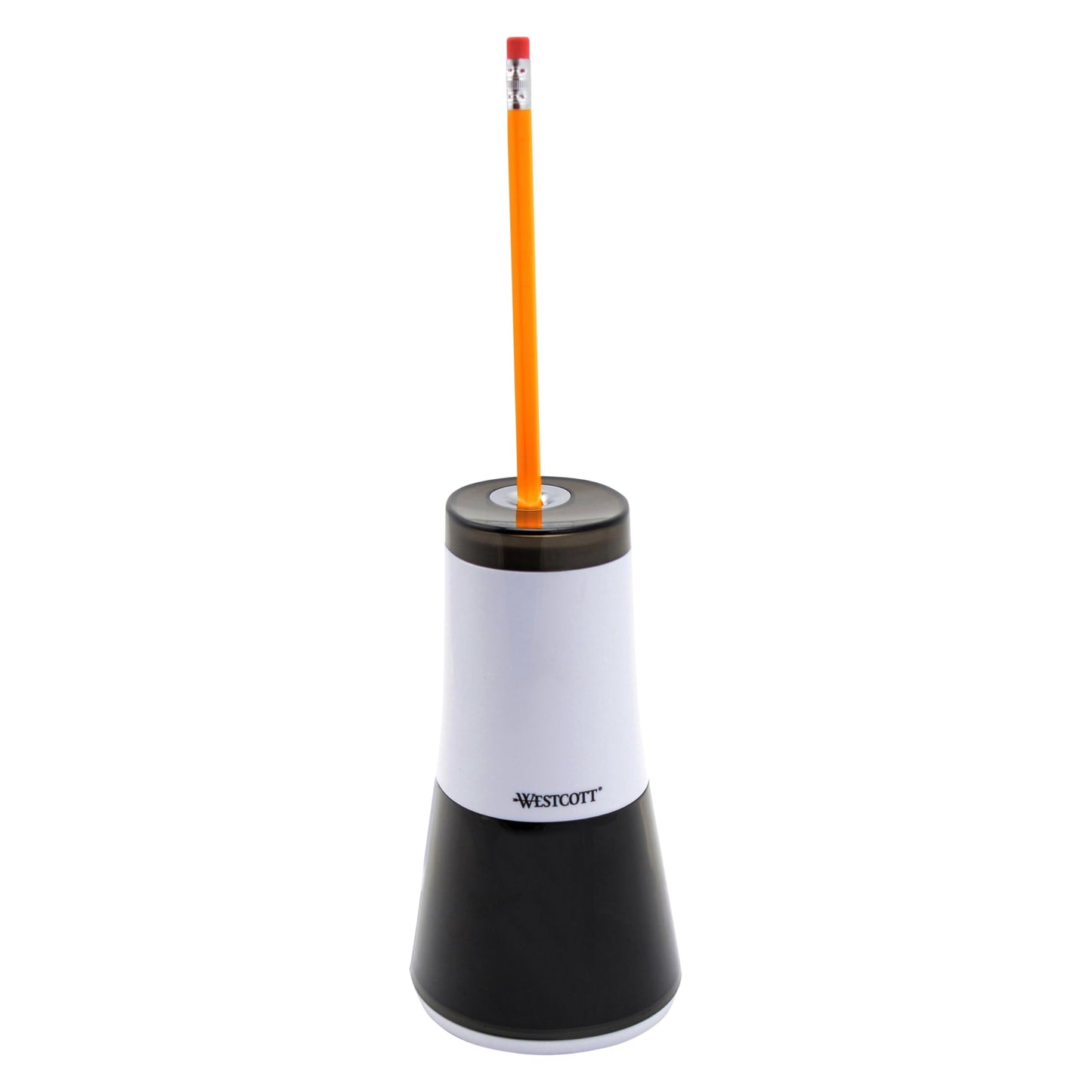 Westcott iPoint Curve Electric Pencil Sharpener, White