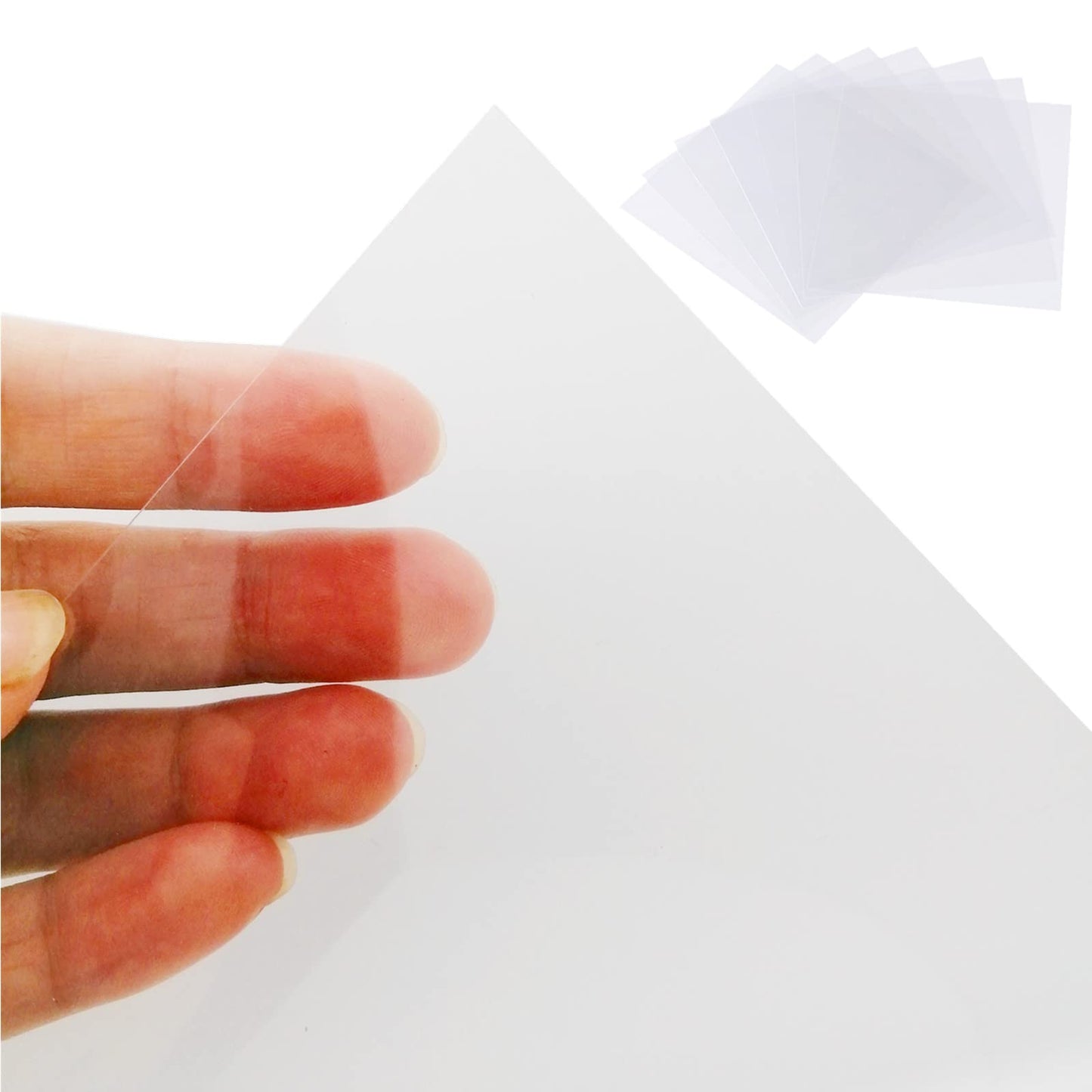 BANLTRE 32 Pieces 6 mil Transparency Blank Template Material Stencils Mylar for Cutting Paper Clear Sheet 12 × 12 inch (32-6 mil)