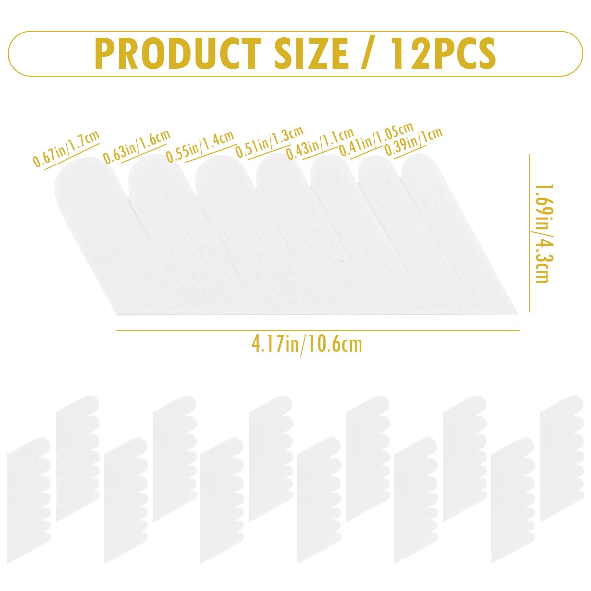 12Pcs Nail Silk Wrap Silk Nail Wrap Kit Nail Wraps Reinforce Nail Protector Stickers UV Gel Nail Tool Silk Wrap for Nail Extension Repair