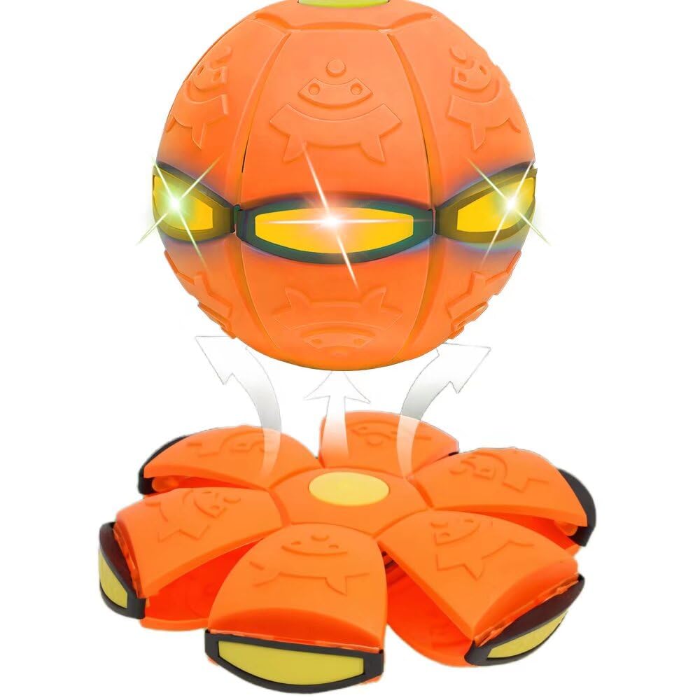 Changexinyue 2-in-1 Dual Form Freely Switchable Magic Bouncing Ball Toy with Six Light Suitable for Indoor & Outdoor