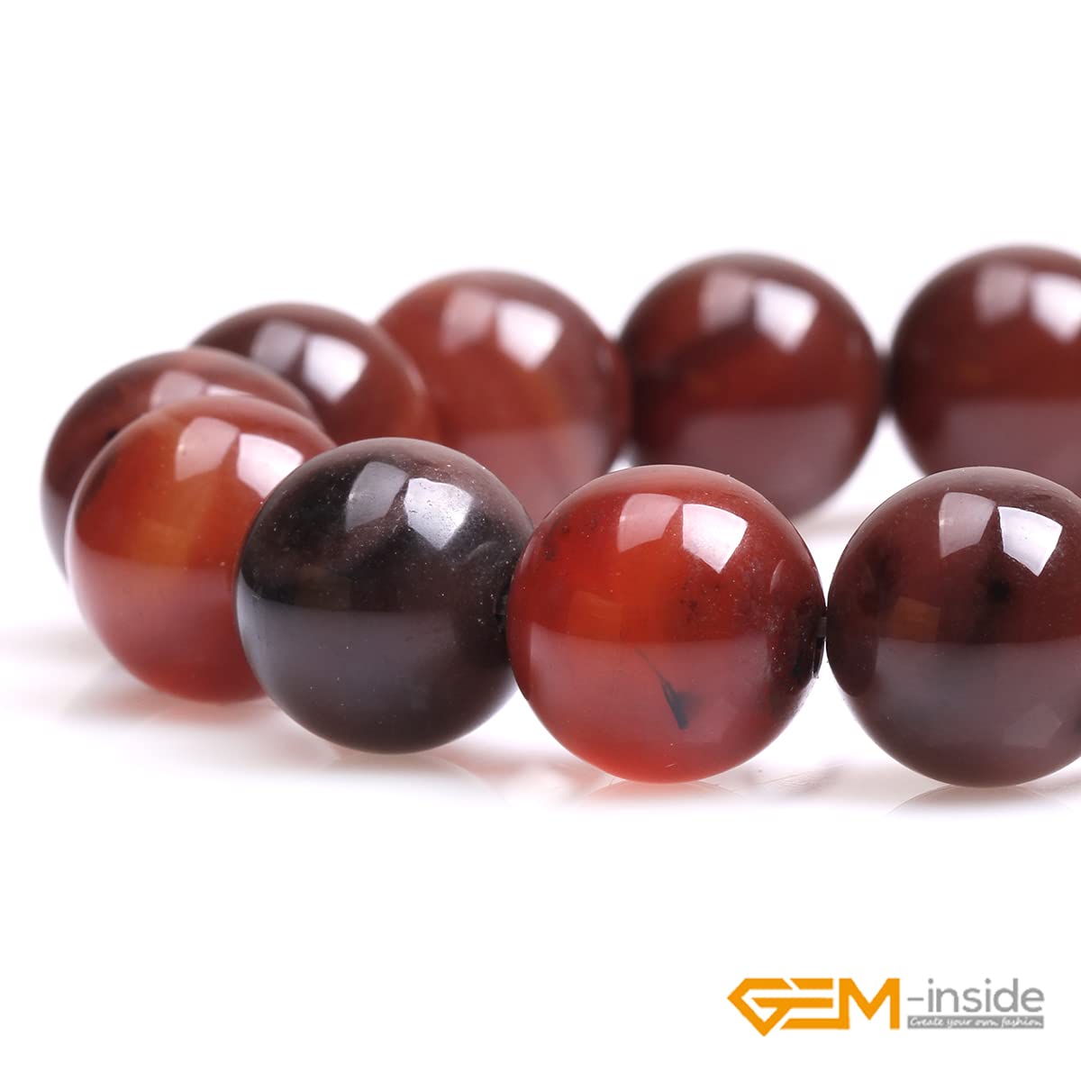 GEM-Inside Dream Agate 18mm Gemstone Beads Crystal Energy Stone Power for Jewelry Making Round 15 Inches