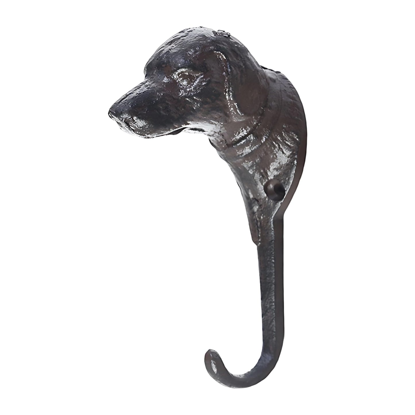 WBNYX Dog Head Key Hook - Cast Iron Wall Mounted Hanger for Keys, Bathrobe, Towels, Bags - Decorative Entryway & Bedroom Organizer, 1 Piece
