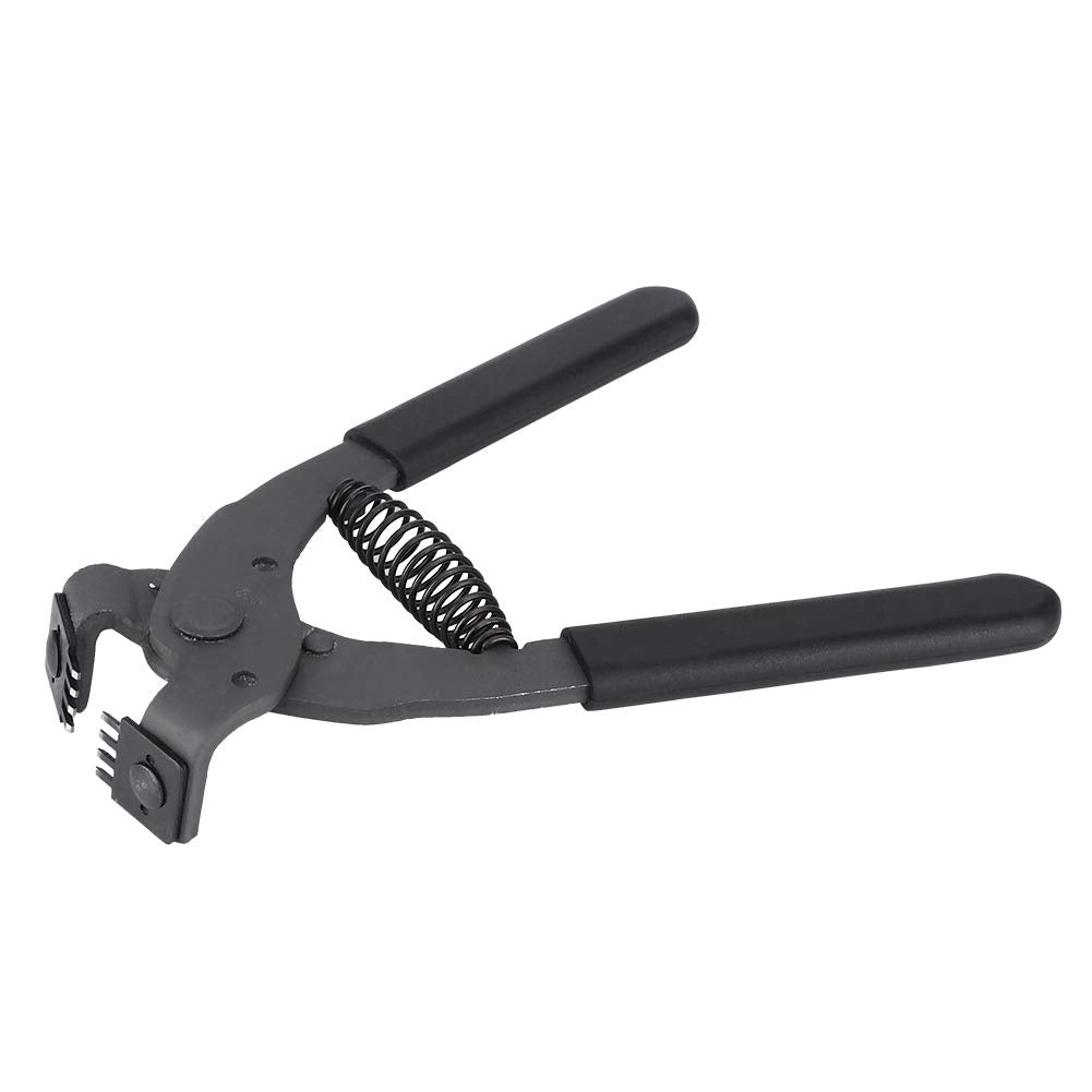 Leather Punch Tool Silent Pliers, 6.7in Handheld Leather Hole Punch Tool with 0.15in Head, DIY Leather Art Craft Hole Punch Stitching Hand Pliers for Belts Straps Saddles Shoes (4mm-4 Teeth)