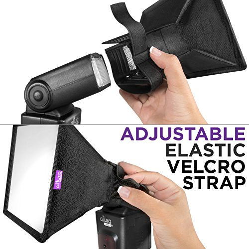 Altura Photo Flash Diffuser Light Softbox 6x5 (Universal, Collapsible with Storage Pouch) for Canon, Yongnuo and Nikon Speedlight - size: 6x5"