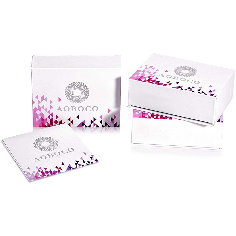 AOBOCO Sterling Silver Leverback Earrings, Purple, 0.90 in x 0.55 in, 3.2 g