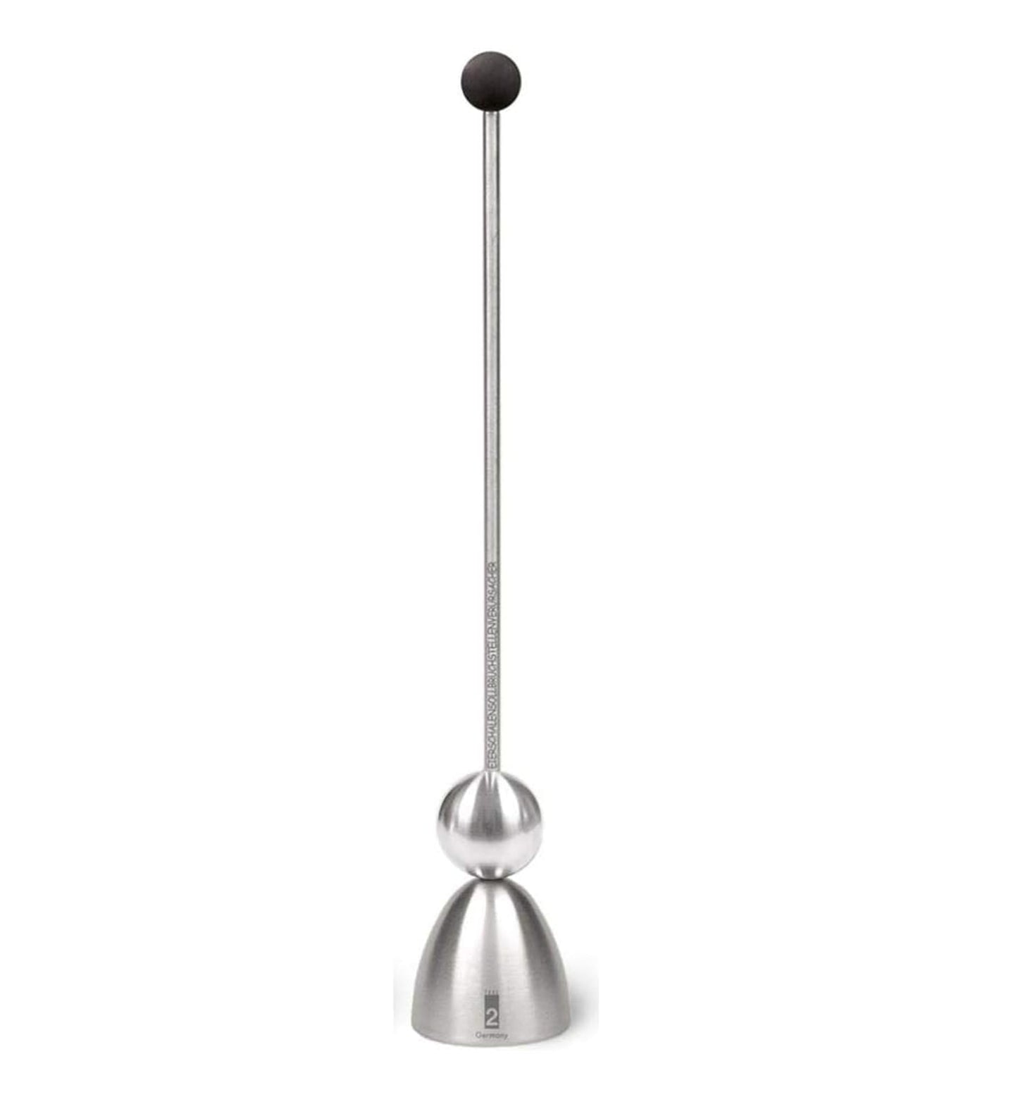 Take 2 Germany Egg shell breakage point causer clack, stainless steel, design: rubber head, black, made in Germany, ideal egg topper for Easter