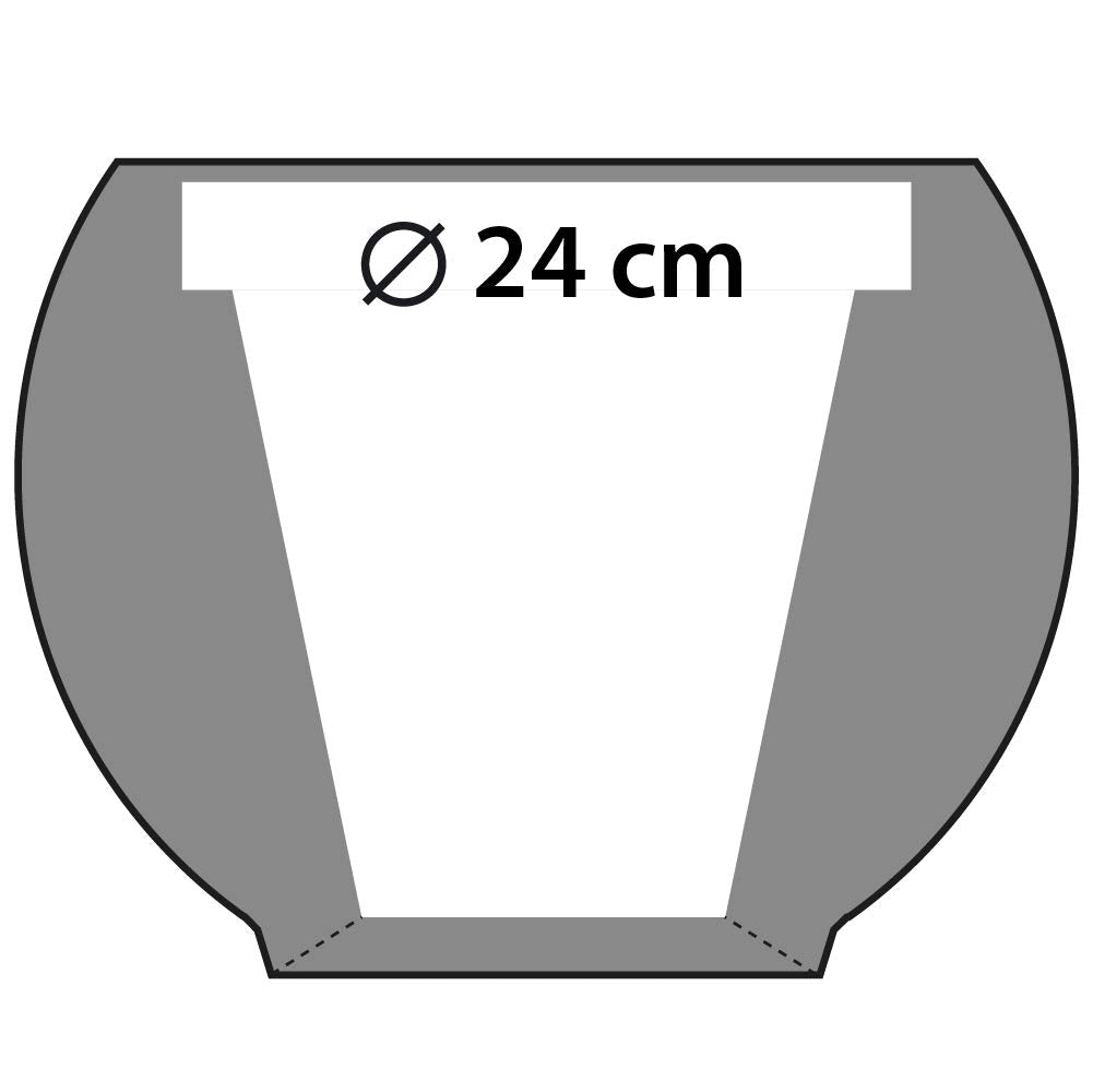 CONCRETTE Flower Pot, no Colour, Ø 24-34.5x34.6x27.3 cm