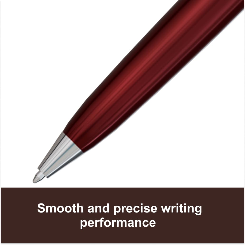 Monteverde USA Aldo Domani Ballpoint Pen - Red, Italian Luxury Design, Smooth Writing