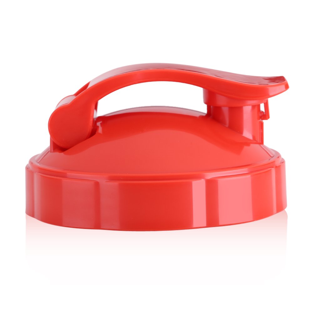 Blender Flip Top to go Lid Replacement Parts, Compatible with 600W 900W Juicer Bottle Series Blenders[ red],