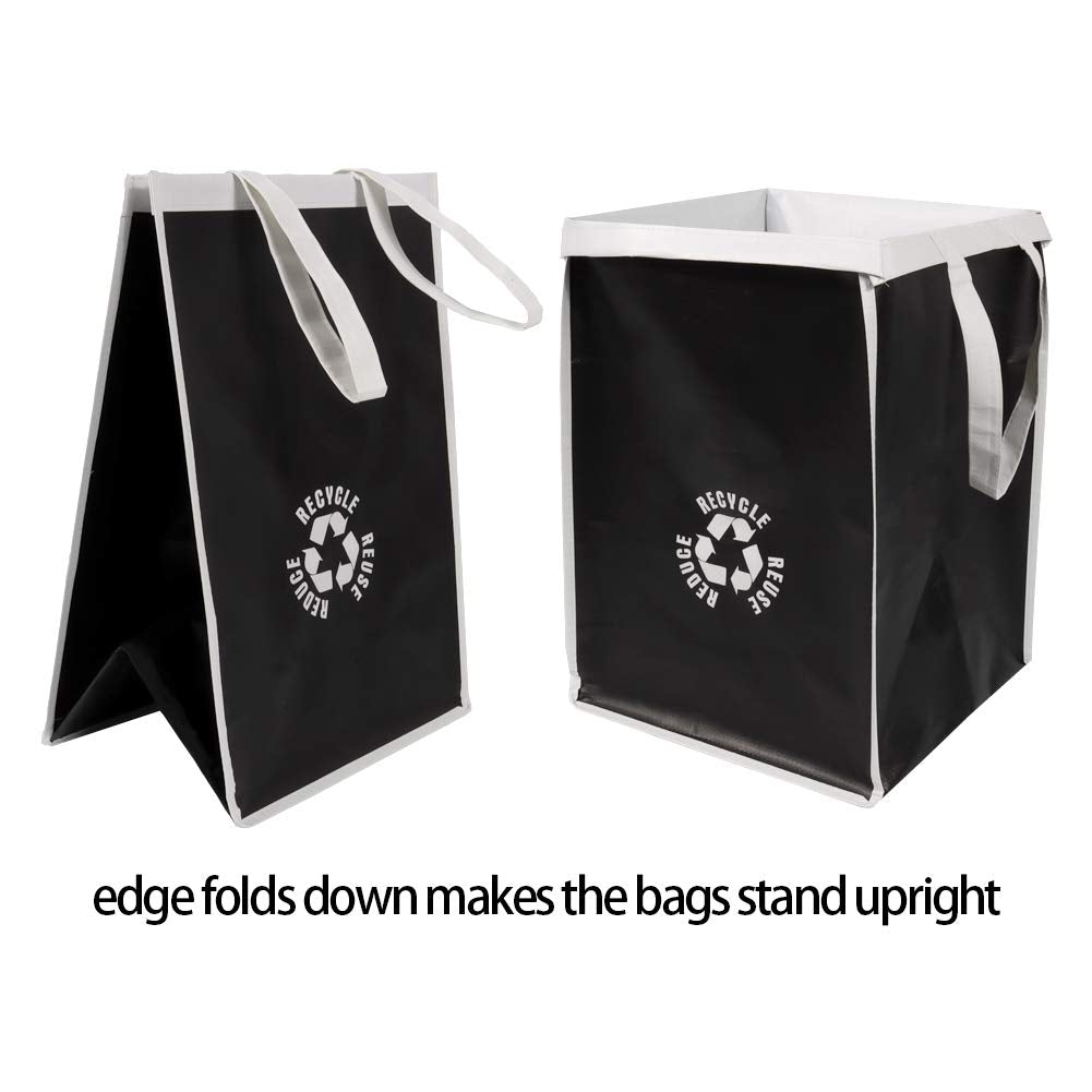 Lily queen Recycle Waste Bag for Kitchen Home Trash Sorting Bins Base Plate Waterproof Baskets Polypropylene 2 Set
