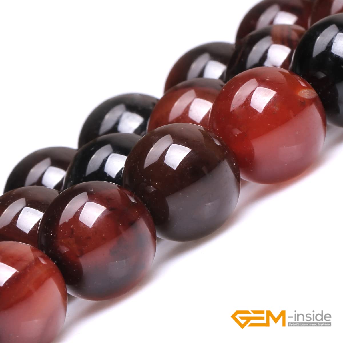GEM-Inside Dream Agate 18mm Gemstone Beads Crystal Energy Stone Power for Jewelry Making Round 15 Inches