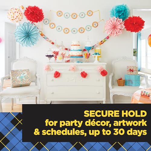 Scotch Wall-Safe Tape, 4 Dispensered Rolls, Sticks Securely, Removes Cleanly, Invisible, Designed for Displaying, Photo Safe, 3/4 in x 650 in (4183) - size: 4 Rolls