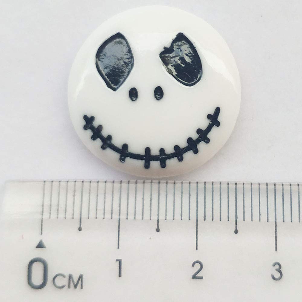 Chenkou Craft Random 50pcs Mix Lots Resin Flatback Flat Back Halloween Craft Embellishment Wizard Pumpkin Lantern Ghost Spider Skull Castle+Clear Box (50)