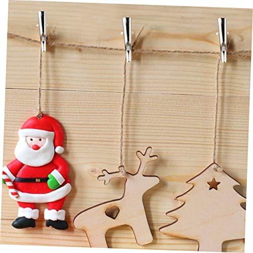 Cabilock 400pcs Xmas Flower Clips Xmas Ornament Clips for Christmas Tree Decoration for Floral Arrangements for Wreaths and Crafts