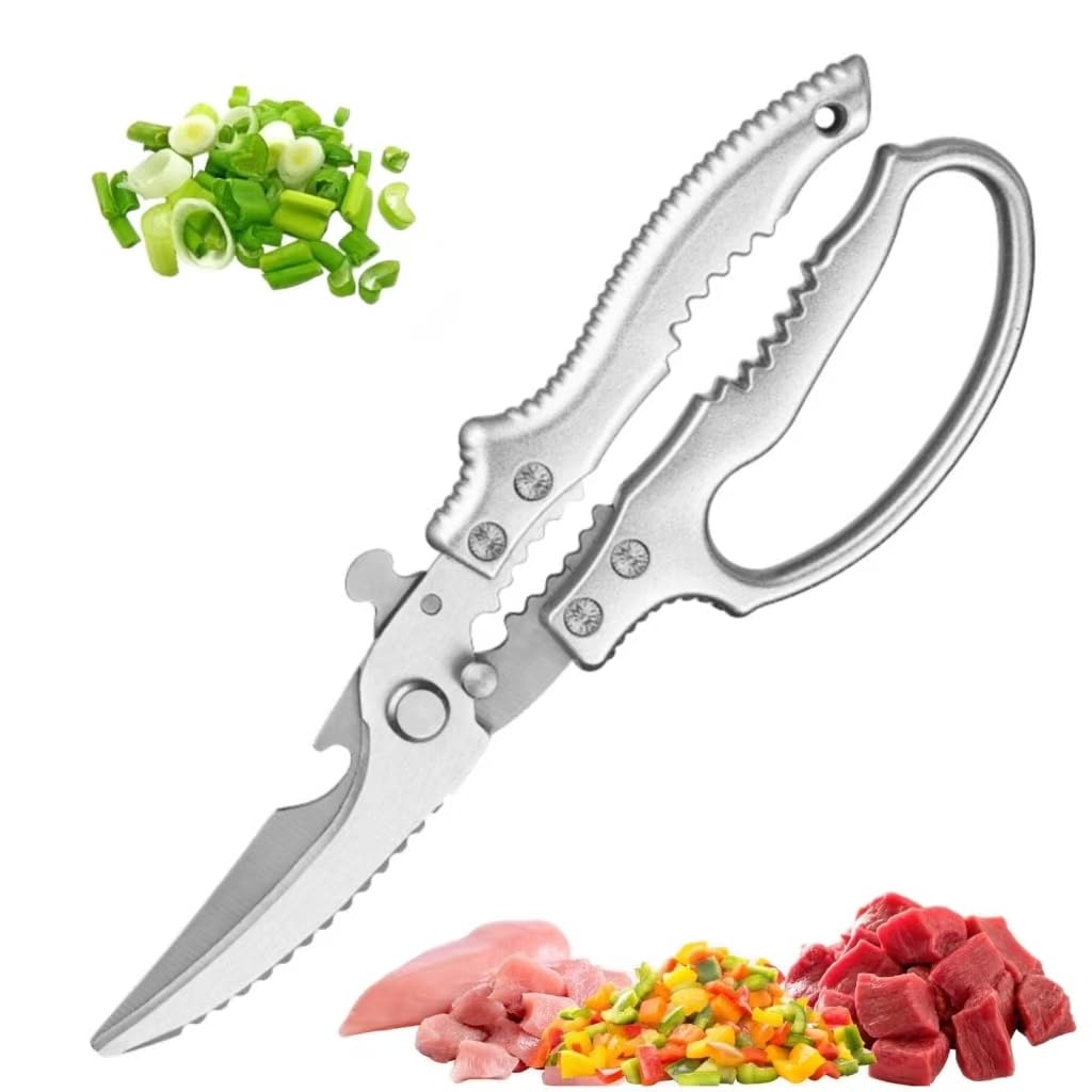 Kitchen Heavy Duty Poultry Shears, Stainless Steel Multi-function Scissors, Cooking Utensils Gadgets Cooking Shears for Cutting Meat, Chicken,Food, Fish Ergonomic Handle