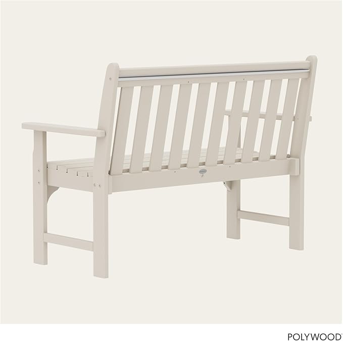 POLYWOOD Vineyard 48-Inch Bench, Sand
