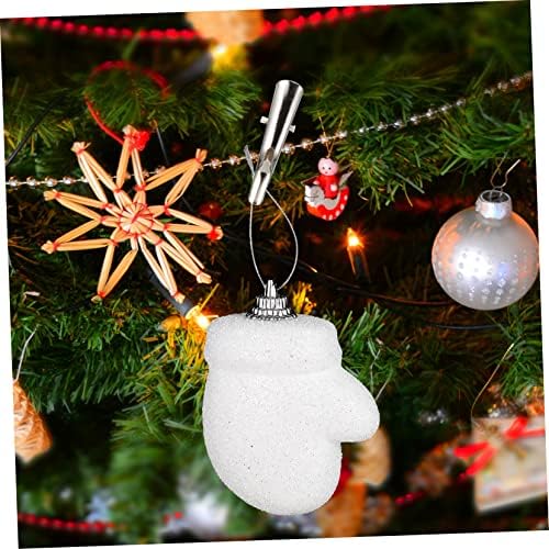 Cabilock 500pcs Christmas Decoration Clips Miniature Xmas Clamps for Decor Multi-Purpose Fixing Pegs for Wreaths Ornaments for Holiday Decorations