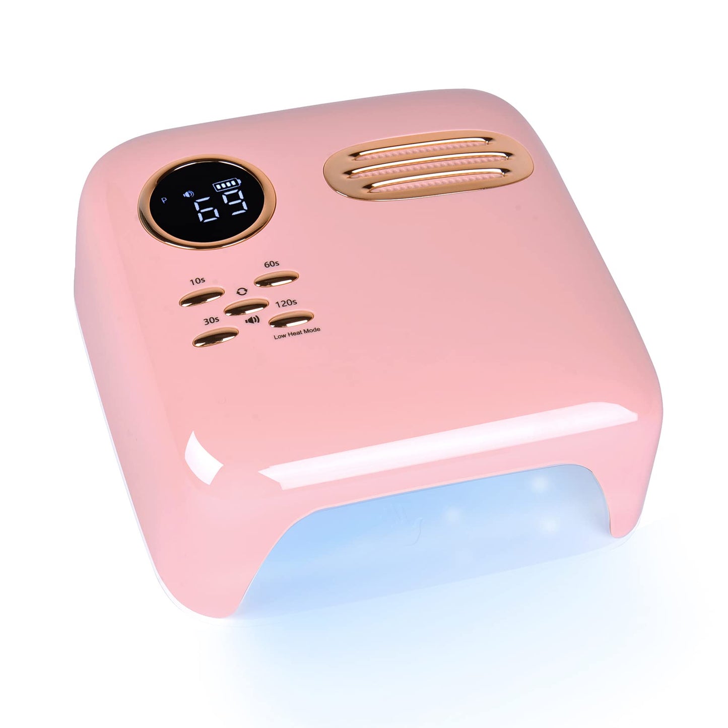 MEECI 72W Gel UV LED Nail Lamp for Gel Polish, Rechargeable Cordless Nail Polish Dryer, 15600mAH Fast Nail Polish Curling Lamp with 4 Timer Setting Automatic Sensor