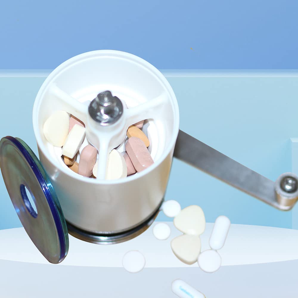 CoaGu Pill Crusher and Pulverizer - 2 Pack Pill Boxes and Cutter - Labor-Saving Grinder for Efficiently Crushing Multiple Tablets into Fine Powder