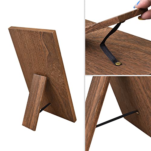 Ikee Design Wooden Jewelry Display Stand with 12 hooks, Earring Display with Hooks, Bracelet, Earring, Keychain Stand for Selling,7.8W x 7.8D x 15.9H in, Brown Color - color: Brown