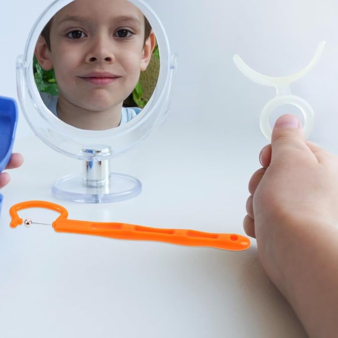 Garneck 3Pcs Oral Muscle Trainer Kids Tongue Thrust Corrector for Kids Speech Therapy Materials Tongue Muscle Exerciser Oral Training Tool