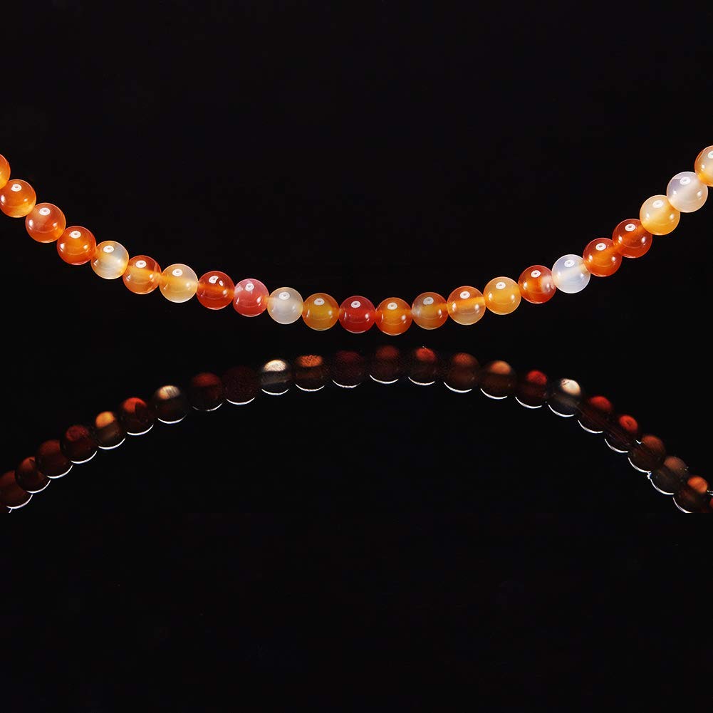 Red Carnelian Beads for Jewelry Making Natural Gemstone Semi Precious 6mm Round 15 inch(60-65pcs)