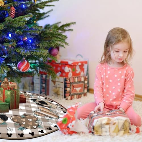 Christmas Tree Skirt 48 Inch Winter Xmas HoHoHo Home Party Decor
