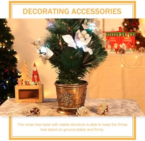 Coffee Plastic Xmas Tree Stand Base for Artificial Christmas Tree Fixing