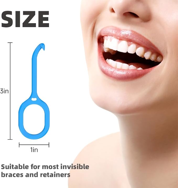 48PCS Individually Packaged Aligner Removal Tool for Invisible Removable Braces Retainers and Dentures, Personal Orthodontic Solution Accessories (48pcs)