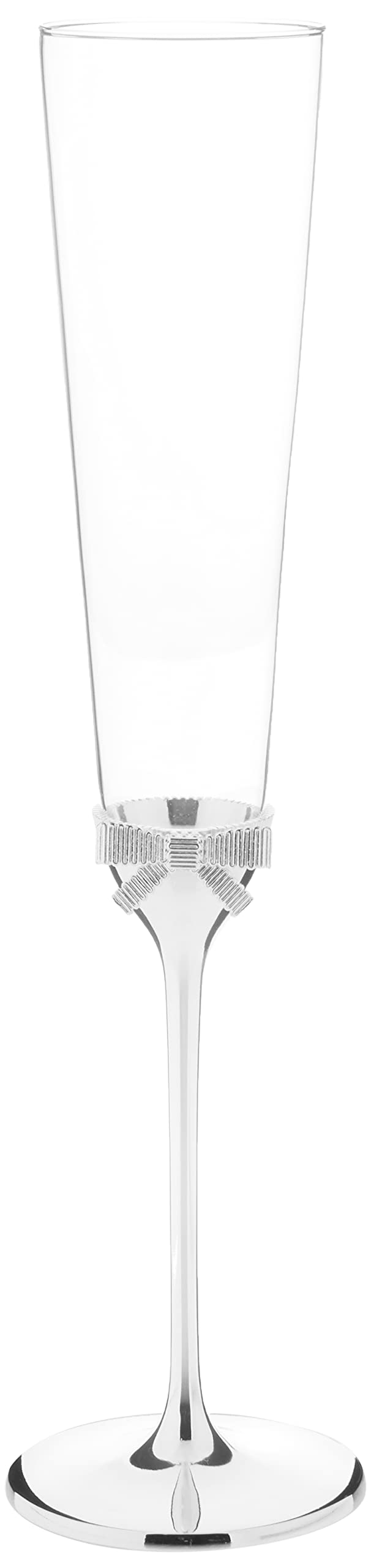 Kate Spade New York Grace Avenue 2-Piece Champagne Flute Set, 2 Count (Pack of 1), Metallic