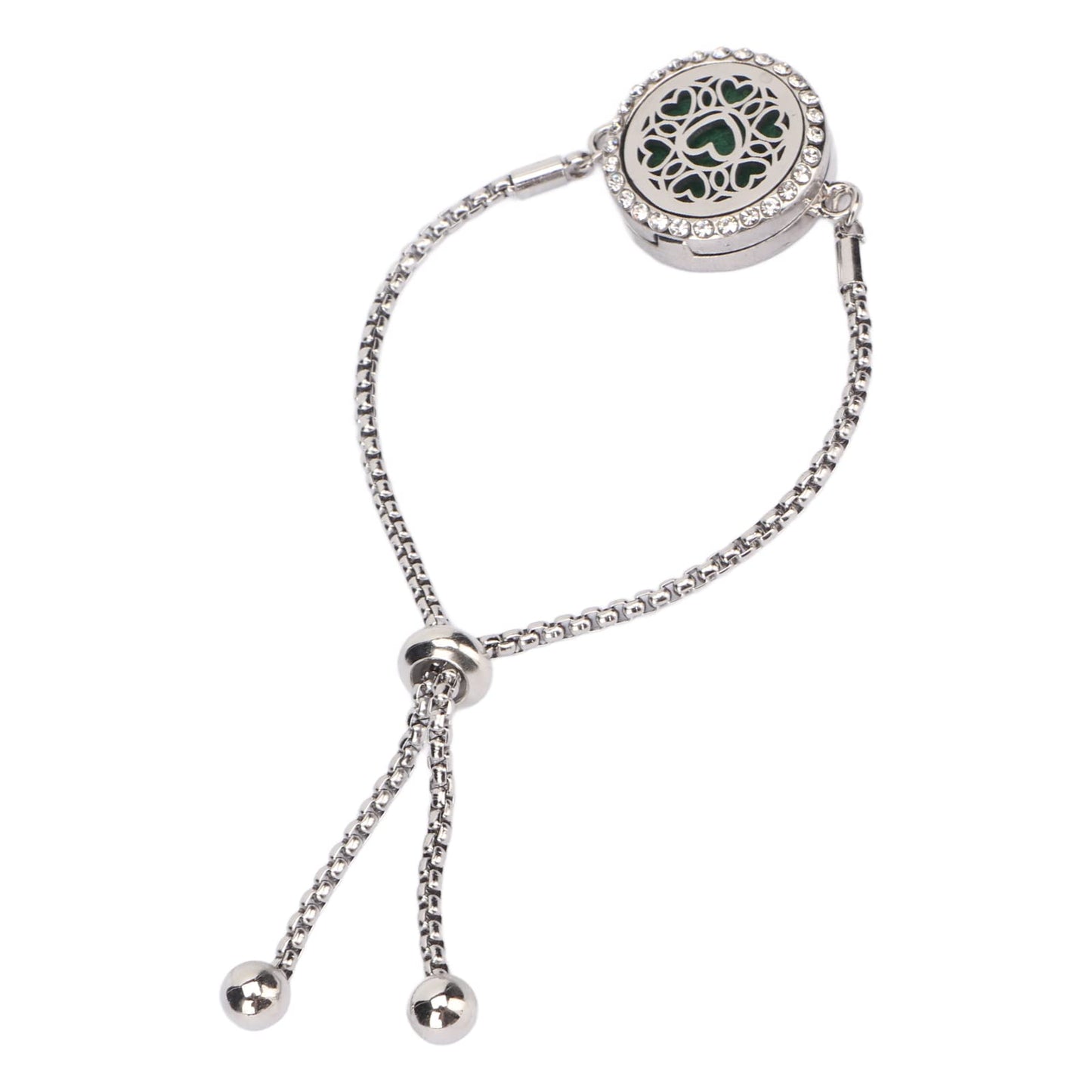 Aromatherapy Bracelet, Diffuser Bracelet Delicate Adjustable Hearted Pattern for Party