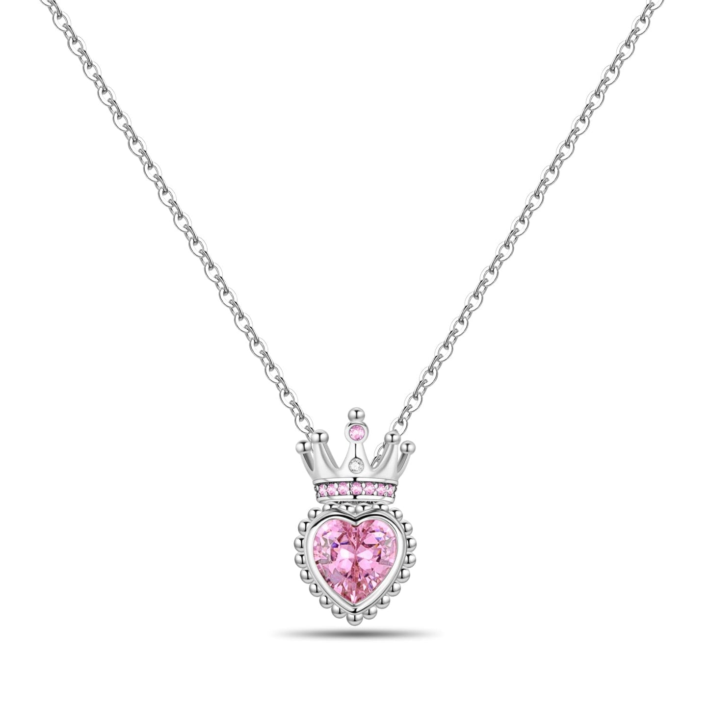 MISEFF 925 Sterling Silver Fashion Pendant Necklace for Women，Fashion Jewelry, 18K Gold Plated， Advanced Retro Series Link Chains ，Basic Multifunctional Accessories Suitable for Multiple Occasions and Daily Wear (Crown)