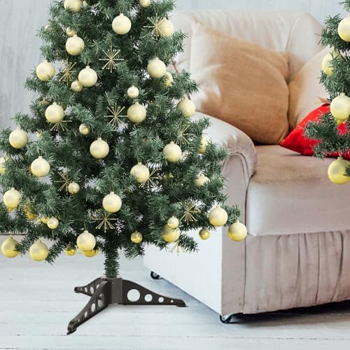DOITOOL Sturdy Artificial Xmas Tree Stand with Detachable Folding Base, Abs Material Christmas Decorations