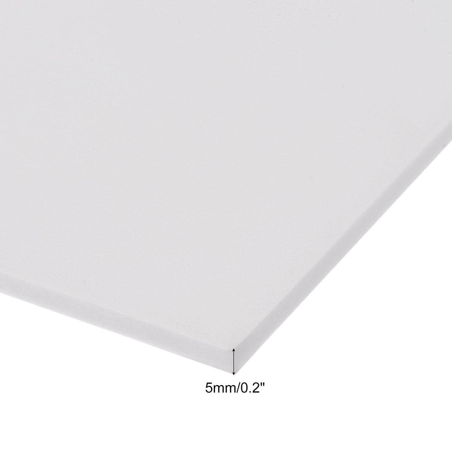 uxcell White EVA Foam Sheets 10 x 10 Inch 5mm Thickness for Crafts DIY Projects, 4 Pcs