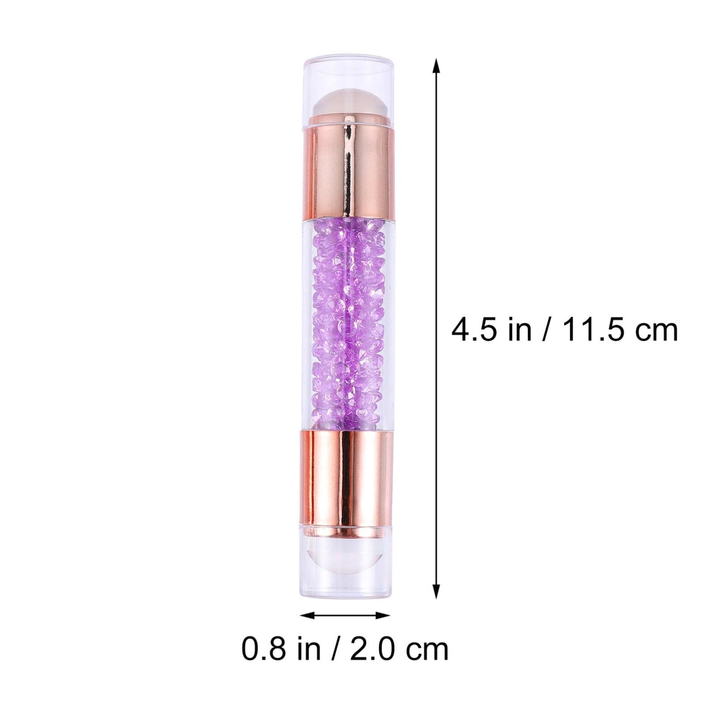 FOMIYES French Tip Nail Stamp Kit - 2PC Silicone Manicure Stamper with Jelly Template for DIY Salon Nail Art, Easy to Use Nail Stamping Tool Set