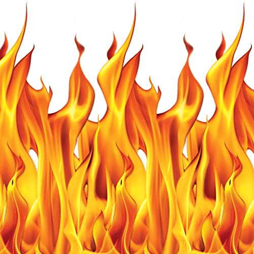 Beistle Flame Backdrop 2 Piece, Multicolored - style: Flame - 2 Piece