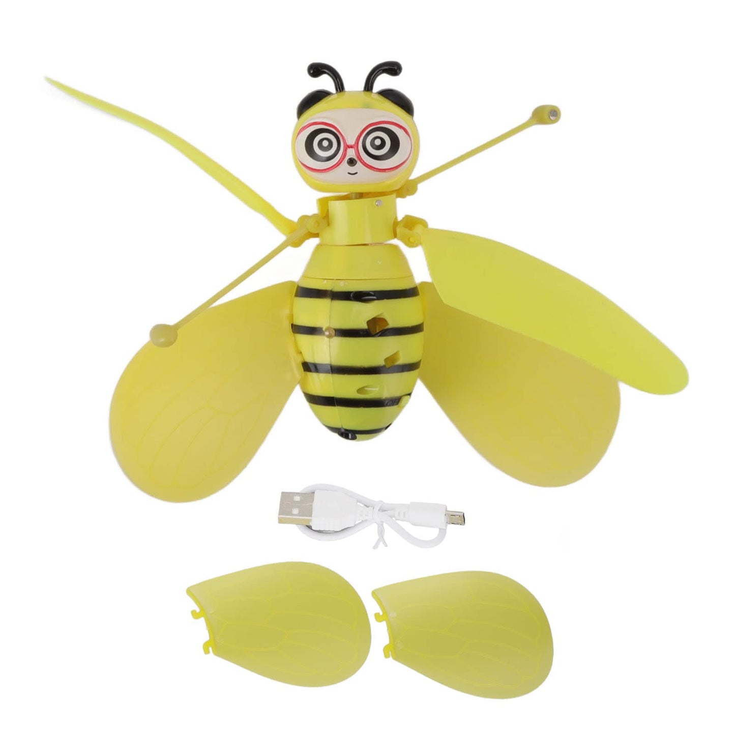 Flying Toys, Induction Flyings Toys, Cute Intelligent Induction Bee Shape Practical ABS, Flying Dolls, for Beginner for Outdoor