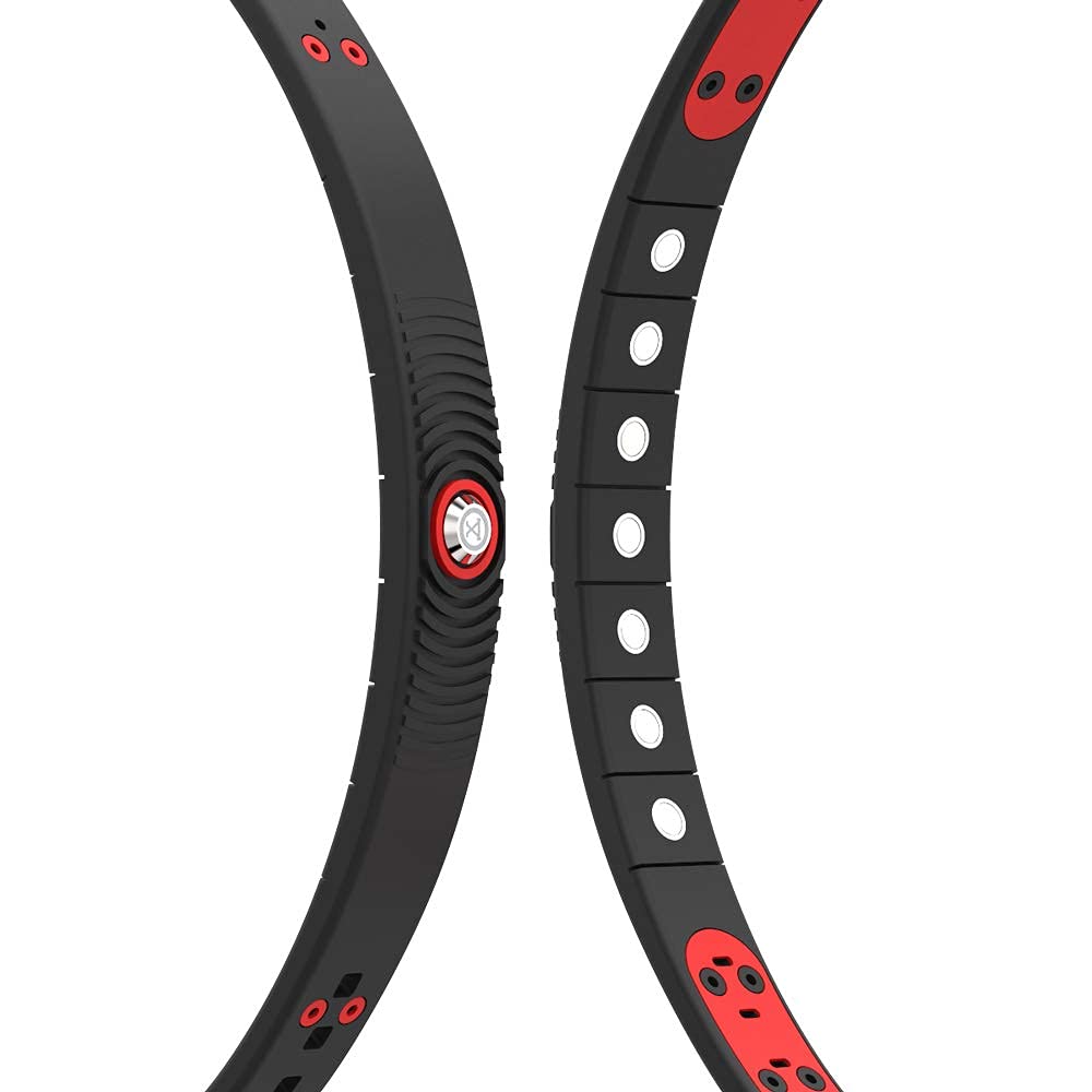 PROEXL 18 MAX Sports Magnetic Bracelet for Men - Waterproof - Breathable Strap - Super Strength - Black Red