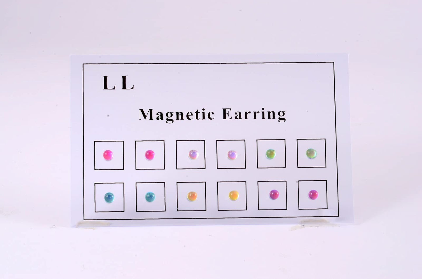 Stainless Steel Crystal Fake Ear Stud Earrings Nose Lip Ring Clip on Cubic Zirconia Tragus for Women Men Multicolor Non Piercing Jewelry Set-12pcs 3mm B