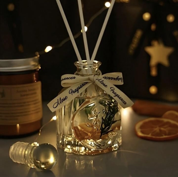 Candles Gift Set. Scented Candle and Aroma Reed Diffuser Set. Aromatherapy. Candles for Valentines Day, Housewarming, Birthday, Women and Men. Present for Mom, Dad. Lavender Candle (Lavender)