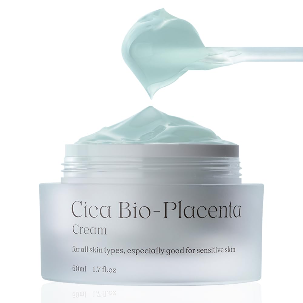 NDP Cica Cream - Gel Face Moisturizer for Sunburn Relief, lightweight Korean Moisturizer for Sensitive Skin, Centella Asiatica, Hydrating, Calming, Soothing (1.7 Fl oz / 50ml)