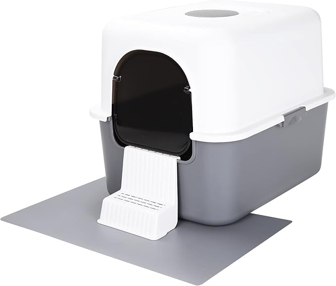 Sfozstra Enclosed Cat Litter Box: Splash Resistant Leak Resistant