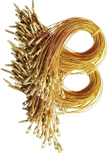 Christmas Ornament Hangers String 200Pcs Ribbon Ornament Hook Rope Pre Cut String with Clip Locking for Hanging Decors Pre Cut Holiday Cord